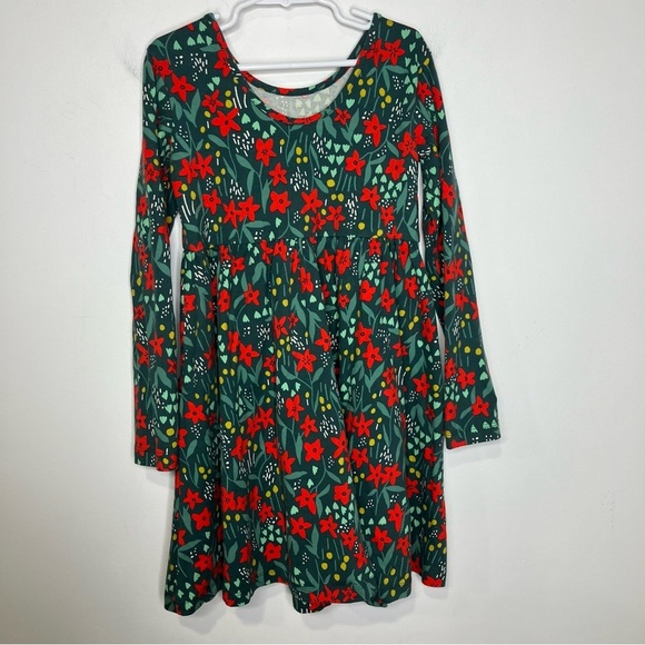 Hanna Andersson celebration skater dress pockets fit & flare twirl size 6/7 - Picture 5 of 10